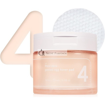 numbuzin No.4 Pore Zero Tojás Toner Pad, Gyengéd Hámlasztó PHA LHA, K-Beauty Bőrápolás