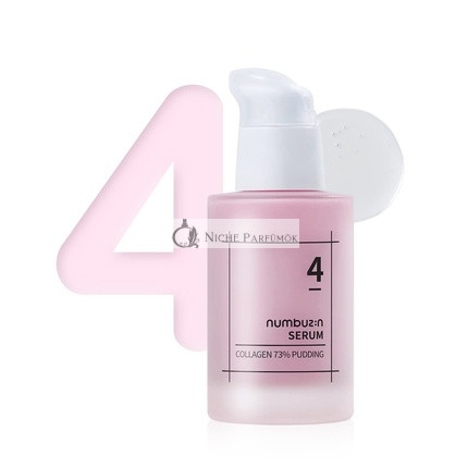 numbuzin No.4 Kollagen 73% Pudding Serum Faltenpflege für reife Haut, aufhellend, Elastin, Hyaluronsäure, Niacinamid, Koreanische Hautpflege für das Gesicht, 50ml