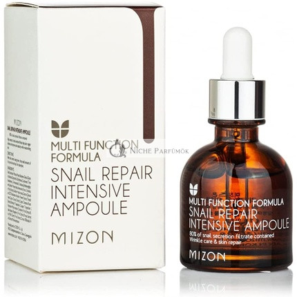 Mizon Csiga Javító Intenzív Ampulla, 30ml - 80%-os Csiga Mucin Kivonat Javító Szérum Anti-Aging és Kollagén Generálásra - Koreai Bőrápolás