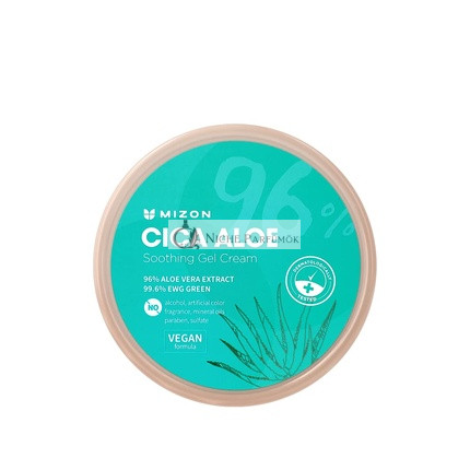 MIZON Cica Aloe 96% Nyugtató Gélkrém Centella Asiatica Vegán Formula, 300ml