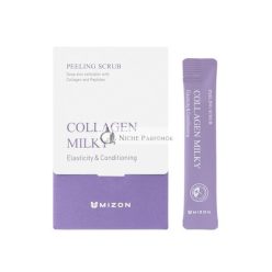   MIZON Peeling Scrubs mit Kollagen, Backpulver und Peptiden, Sanfte Peeling und Hautelastizität, 40 Beutel, 198g