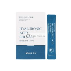   MIZON Peeling Scrubs mit Hyaluronsäure, Backpulver und Menthol, sanfte Exfoliation, Feuchtigkeit, 40 Beutel, 198g