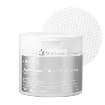 Mary&May Gluconolactone (PHA)+Betula Alba Juice Tisztító Pad 70EA,