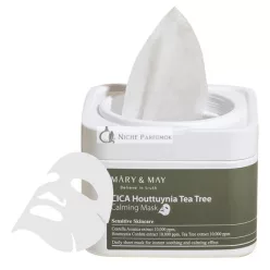   Mary & May CICA Houttuynia Tea Tree Beruhigende Maske 30 Blätter - Koreanische Hautpflege