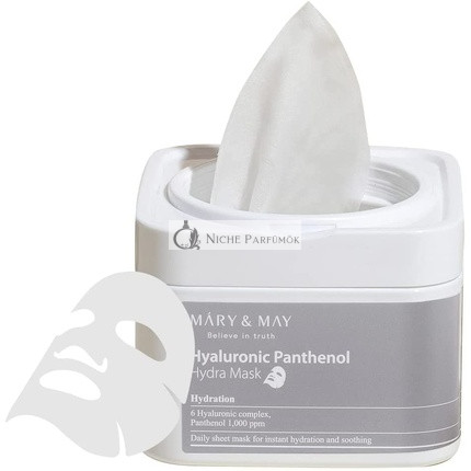 Mary&May Hyaluronsav és Panthenol Hidratáló Maszk, 30 db