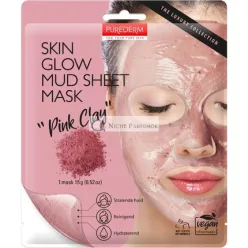 Purederm Skin Glow Mud Sheet Pink Clay Gesichtsmaske