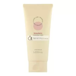 Missha Cremige Latte Reinigungs-Schaum Erdbeere, 172ml