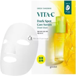   Goodal Grüne Mandarinen Vita C Essenz Serum Maske zur Behandlung von dunklen Flecken Hyperpigmentierung