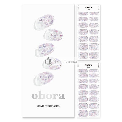 ohora Semi Cured Gel Nail Strips - Petal Rain, 15 g