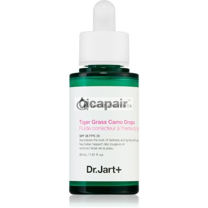 Dr Jart Cicapair Tiger Grass Camo Drops SPF35 Beruhigende Gesichtsserum, 30ml
