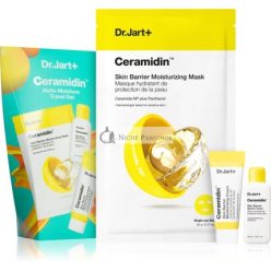   Dr Jart Ceramidin Hello Moisture Reise-Set mit Feuchtigkeitscreme 7ml, Tonisierendem Serum 15ml und Hautbarriere Feuchtigkeitsmaske 22g