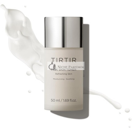 TIRTIR Tej Bőr Rizs Toner Mély Hidratáló Toner Niacinamiddal, Ceramiddal és Rizskorpa Kivonattal, 50ml