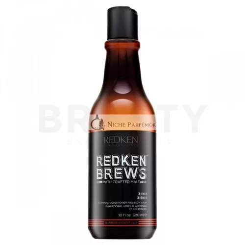 Redken Brews 3-in1 Shampoo Shampoo, Conditioner und ein Duschgel für alle Haartypen 300 ml