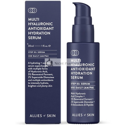 Allies Of Skin Multi Hyaluronic Antioxidant Hidratáló Szérum Niacinamiddal