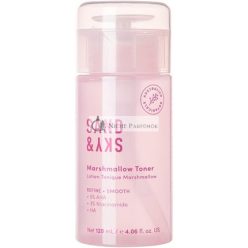   Sand & Sky Marshmallow Toner Hydratisierendes Peeling-Gesichtswasser zur Aufhellung der Haut, Porenverengung, Minimierung von Rötungen, Niacinamid, AHA, BHA, Hyaluronsäure für glatte und weiche Haut