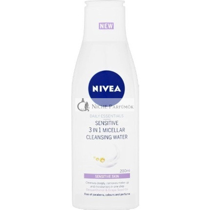 Nivea Daily Essentials Sensitive 3 az 1-ben Micellás Tisztító Víz, 200ml