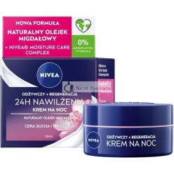   Nivea 24h Hidratáló tápláló éjszakai krém száraz és érzékeny bőrre, 50ml