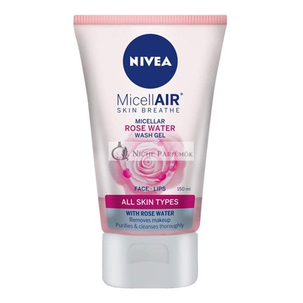 Nivea MicellAIR Haut Atmet Micellar Rosenwasser Waschgel für Gesicht und Lippen, 150ml