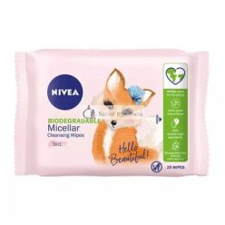Nivea 3in1 Micellás Arctisztító Törlőkendő, 25 db