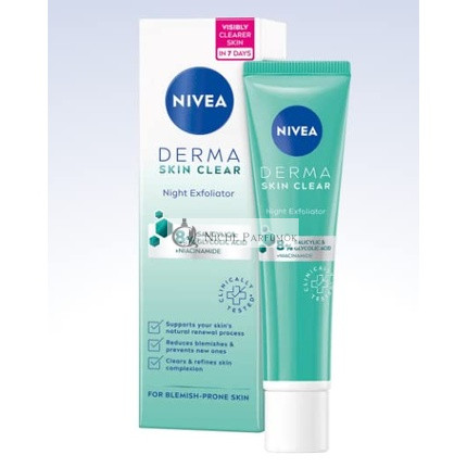 Nivea Derma Skin Clear Éjszakai Hámlasztó, 40 Ml