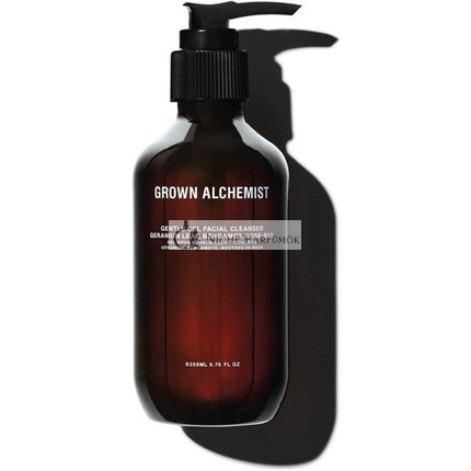 Grown Alchemist Kímélő Gél Arctisztító Geránium Levél Bergamott Rózsa Rügy 200ml