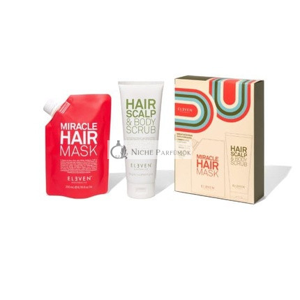 Eleven Australia Maszk és Peeling Duó Ajándékcsomag, Miracle Hair Mask 200ml + Hair Scalp & Body Peeling 250ml