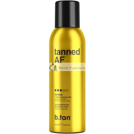 b.tan Dunkelstes Selbstbräuner-Spray, Tanned AF Bräunungsspray, 200ml