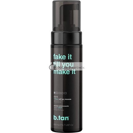 b.tan Dunkle Selbstbräunung Schnelle 1 Stunde Sonnenfreie Bräunungs-Mousse 200ml
