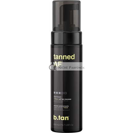 b.tan Ultra Dark Fake Tan Tanned AF Schnelle 1-Stunden Selbstbräuner Mousse 200ml