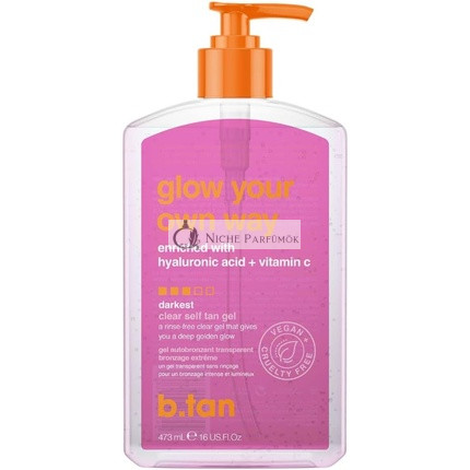 B.Tan Glow Your Own Way Klarer Selbstbräunungsgel für Frauen, 454g